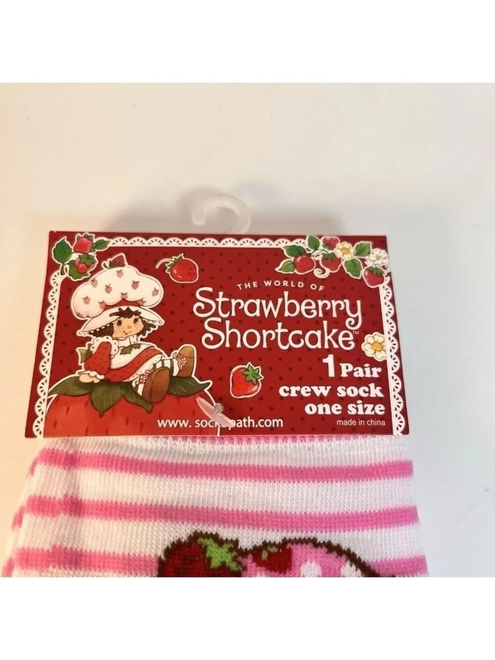 4/$25 Strawberry Shortcake Character Socks Fun Novelty Socks New